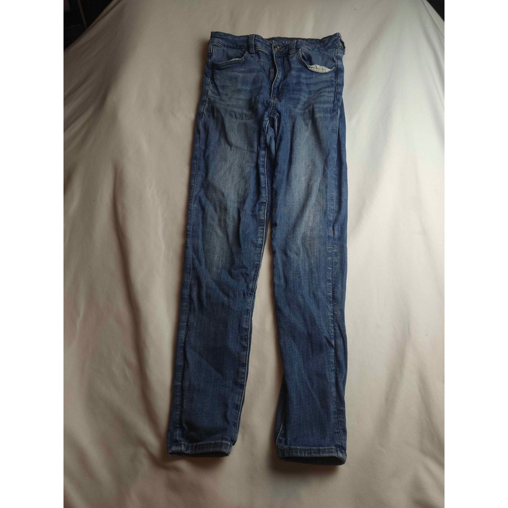 American Eagle Next Level Stretch Jeans Women's 6 Regular Blue Denim Skinny Fit‎